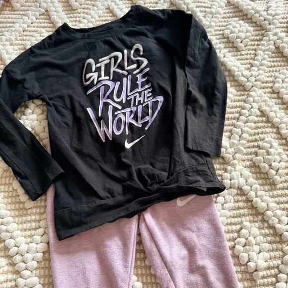 Bundle of Nike and Under Armour Matching Exercise Outfits Toddler Girl - Picture 3 of 9